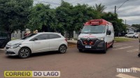Acidente no Bairro Cidade Alta deixa criança ferida em Santa Helena