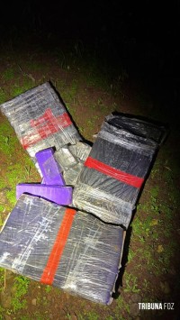 PF e PM apreendem 99,2 Kg de maconha próximo ao Marco das Três Fronteiras