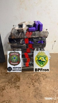 PF e PM apreendem 99,2 Kg de maconha próximo ao Marco das Três Fronteiras