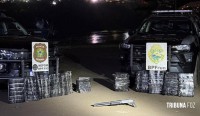 Policia Federal e PMPR apreendem 107 Kg de maconha e espingarda calibre 12 em ação no Rio Paraná em Foz do Iguaçu