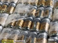Carro com anabolizantes e cigarros é apreendido ao sair de hotel na Vila Portes em Foz do Iguaçu