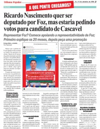 Ricardo Nascimento quer ser deputado por Foz, mas estaria pedindo votos para candidato de Cascavel