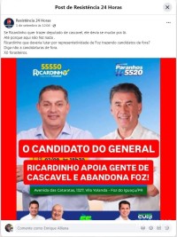 Ricardo Nascimento quer ser deputado por Foz, mas estaria pedindo votos para candidato de Cascavel