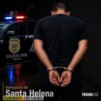 Polícia Civil prende homem por descumprir medida protetiva e encontra revólver escondido em Santa Helena