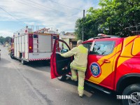 Carregador de celular no sofá teria iniciado incêndio em residência no Parque Ouro Verde em Foz do Iguaçu
