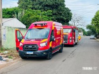 Carregador de celular no sofá teria iniciado incêndio em residência no Parque Ouro Verde em Foz do Iguaçu