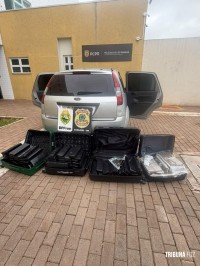 BPFRON e PF apreendem entorpecentes em abordagem a veículo na BR-277 em Santa Tereza do Oeste