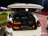 Militares da RPA encontra carro com porta-malas recheado de maconha a poucos metros da Ponte da Amizade