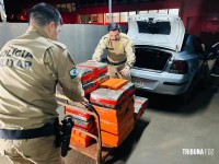 ROCAM aborda veículo Vectra com porta-malas cheio de maconha e prende condutor em flagrante 