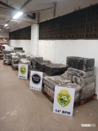 FICCO/PR realiza apreensão de quase 3 toneladas de drogas em Santa Terezinha de Itaipu