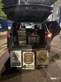 PF, PM E Exército apreendem carga de eletrônicos e essências de narguilé em Foz do Iguaçu