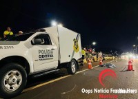 Mulher morre após ser atropelada ao tentar atravessar a BR-277 em Santa Terezinha de Itaipu