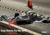Mulher morre após ser atropelada ao tentar atravessar a BR-277 em Santa Terezinha de Itaipu
