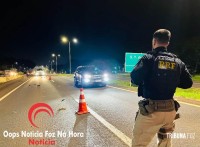 Mulher morre após ser atropelada ao tentar atravessar a BR-277 em Santa Terezinha de Itaipu