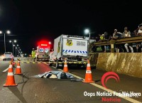Mulher morre após ser atropelada ao tentar atravessar a BR-277 em Santa Terezinha de Itaipu