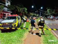 Homem é morto a tiros, policial de folga é baleado ao intervir e autor fica gravemente ferido em Medianeira