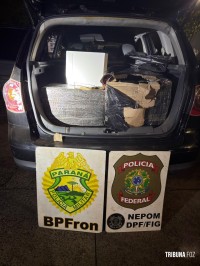 PF e PM interceptam comboio com cigarros, MacBooks, Botox e Retratutida em Foz do Iguaçu