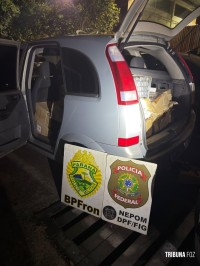 PF e PM interceptam comboio com cigarros, MacBooks, Botox e Retratutida em Foz do Iguaçu