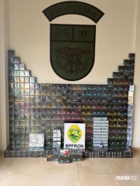 BPFRON apreende medicamentos e cigarros eletrônicos em veículo na fronteira com a Argentina