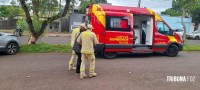 Condutora fica ferida após colidir veículo contra uma arvore na Av. Javier Koelbel