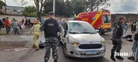 Um motociclista morto e outro ferido após colisão entre duas motos e um veículo no Porto Meira
