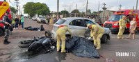 Um motociclista morto e outro ferido após colisão entre duas motos e um veículo no Porto Meira