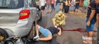 Um motociclista morto e outro ferido após colisão entre duas motos e um veículo no Porto Meira