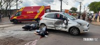 Um motociclista morto e outro ferido após colisão entre duas motos e um veículo no Porto Meira
