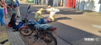 Motociclista é socorrido pelo Siate após colisão entre duas motos no Porto Meira