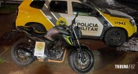 Polícia Militar recupera motocicleta furtada em Medianeira