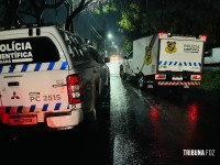 Um morto e outro ferido a tiros no pátio de residência na Vila da Batalha em Foz do Iguaçu