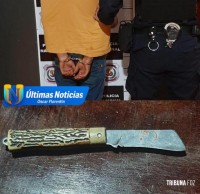 Jovem de 19 anos preso após esfaquear o irmão de 15 anos com um canivete em Ytakyry no Paraguai