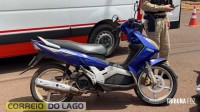 Colisão entre carro e motocicleta deixa mulher ferida no bairro Porto Seguro em Santa Helena