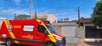 Idoso sofre mal súbito enquanto fazia manutenção no telhado e é socorrido pelo Corpo de Bombeiros na Vila Yolanda