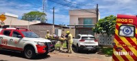 Idoso sofre mal súbito enquanto fazia manutenção no telhado e é socorrido pelo Corpo de Bombeiros na Vila Yolanda