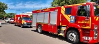 Idoso sofre mal súbito enquanto fazia manutenção no telhado e é socorrido pelo Corpo de Bombeiros na Vila Yolanda