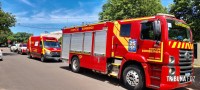 Idoso sofre mal súbito enquanto fazia manutenção no telhado e é socorrido pelo Corpo de Bombeiros na Vila Yolanda