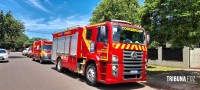 Idoso sofre mal súbito enquanto fazia manutenção no telhado e é socorrido pelo Corpo de Bombeiros na Vila Yolanda
