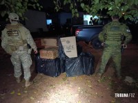 Policia Federal e PMPR apreendem 13 mil maços de cigarros em duas ações no Rio Paraná