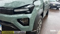 Colisão entre Renault Kwid e Ford Ka é registrado no centro de Santa Helena