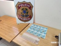 PF prende uma pessoa com dezenas de cédulas falsas em Medianeira PF prende uma pessoa com dezenas de cédulas falsas em Medianeira