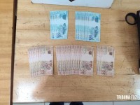 PF prende uma pessoa com dezenas de cédulas falsas em Medianeira PF prende uma pessoa com dezenas de cédulas falsas em Medianeira