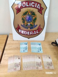 PF prende uma pessoa com dezenas de cédulas falsas em Medianeira PF prende uma pessoa com dezenas de cédulas falsas em Medianeira