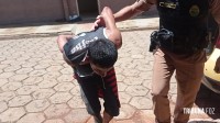 PM prende em flagrante homem que furtava comércios na área central PM prende em flagrante homem que furtava comércios na área central
