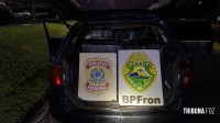 PF e BPFRON apreendem dois veículos com cigarros contrabandeados PF e BPFRON apreendem dois veículos com cigarros contrabandeados