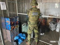 BPFRON apreende produtos contrabando em ônibus na cidade de Céu Azul BPFRON apreende produtos contrabando em ônibus na cidade de Céu Azul
