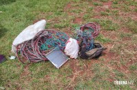 PM prende dois homens com quase 40 Kg de cobre no Jardim Jupira PM prende dois homens com quase 40 Kg de cobre no Jardim Jupira