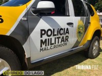 PM prende homem com armas e lunetas em Marechal Cândido Rondon PM prende homem com armas e lunetas em Marechal Cândido Rondon