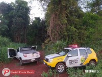PM recupera Fiat Strada tomado em assalto em São Miguel do Iguaçu PM recupera Fiat Strada tomado em assalto em São Miguel do Iguaçu