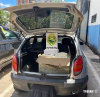 BPFRON apreende quatro veículos e produtos contrabandeados em STI BPFRON apreende quatro veículos e produtos contrabandeados em STI